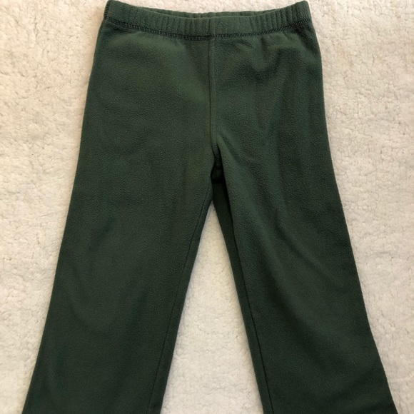 Boys Pants Size 2T Olive Green Fleece